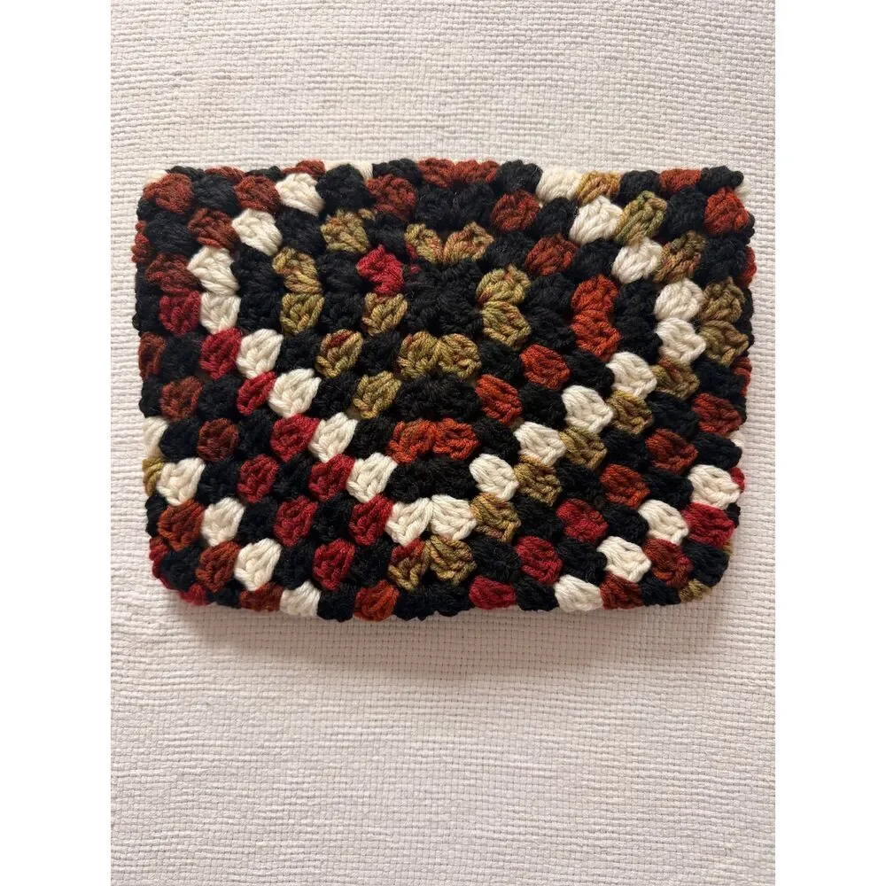 HANDMADE by Knotty Twins Crochet Granny Square Book Bible Cover smut reading